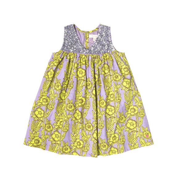 Pink Chicken - Courtney Dress - Lavender Stem Floral - Picture 4 of 5